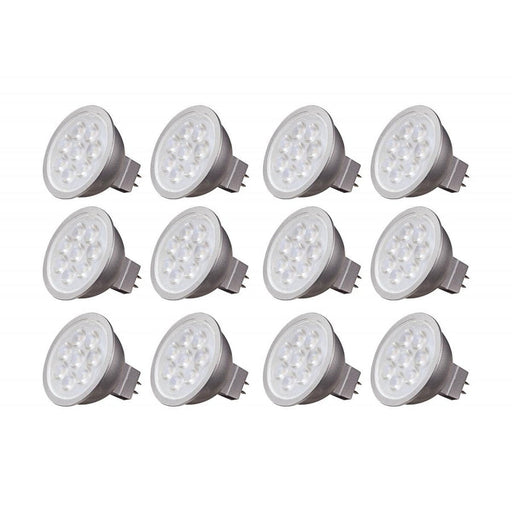 Satco 6.5 Watt - LED MR16 LED - 2700K - 40 deg. Beam Angle - GU5.3 base - 12 Volt AC/DC - 12 Pack S9495-12