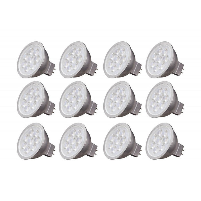 Satco 6.5 Watt - LED MR16 LED - 2700K - 40 deg. Beam Angle - GU5.3 base - 12 Volt AC/DC - 12 Pack S9495-12