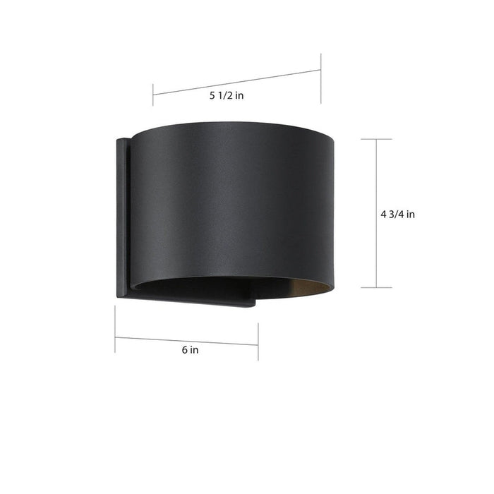 NUVO LIGHTGATE LED ROUND SCONCE