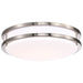 NUVO LED GLAMOUR BN 14" FLUSH 62-1636