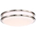 NUVO LED GLAMOUR BN 14" FLUSH 62-1636