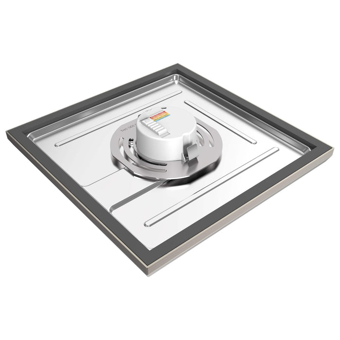 NUVO BLINK 13W LED 9" SQ BR. NICKEL 62-1727