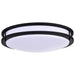 NUVO LED GLAMOUR BL 17" FLUSH 62-1737