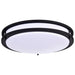 NUVO LED GLAMOUR BL 17" FLUSH 62-1737