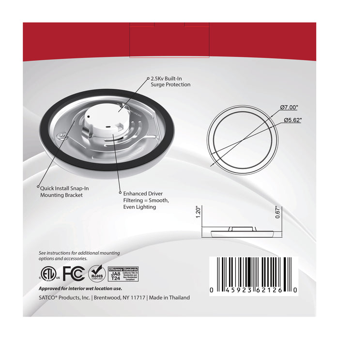 BLINK LED 7" ROUND 11W 0-10V