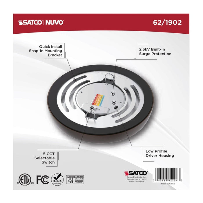 NUVO BLINK 8W LED 5" ROUND BRONZE 62-1902