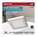 NUVO BLINK 8W LED 5" SQ BR. NICKEL 62-1907