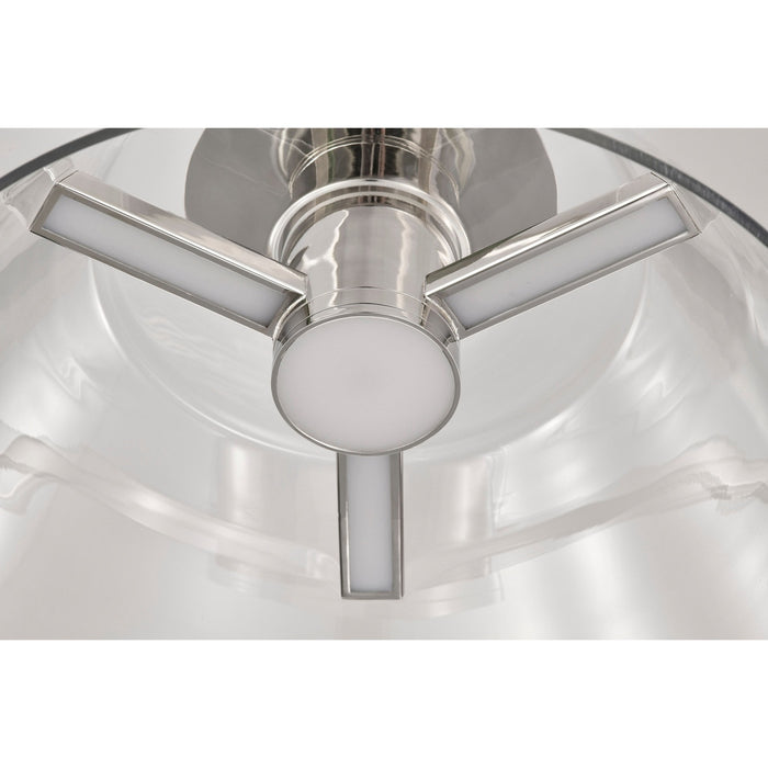 EDMOND 17" LED SEMI FLUSH