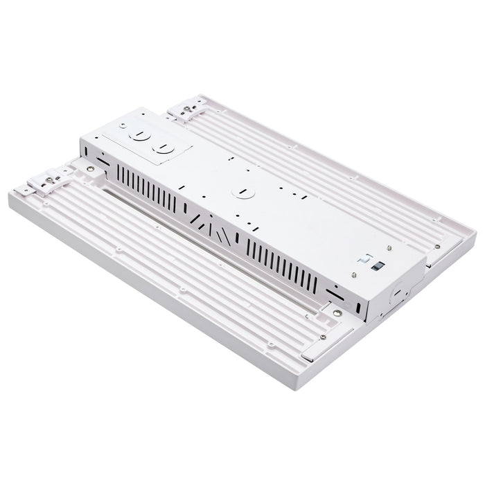 LED Linear High-Bay With Interchangeable Lens - 65W/75W/85W Wattage Selectable - 3K/4K/5K CCT Selectable