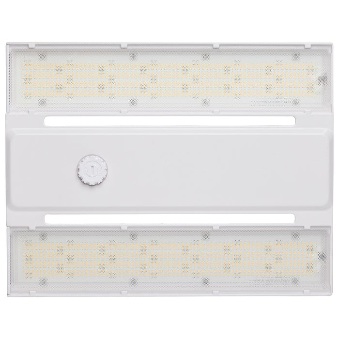 LED Linear High-Bay With Interchangeable Lens - 65W/75W/85W Wattage Selectable - 3K/4K/5K CCT Selectable