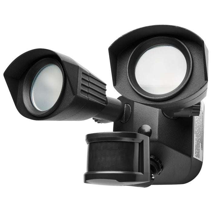 LED DUAL HEAD SECURITY LIGHT W/SENSOR - 3000K