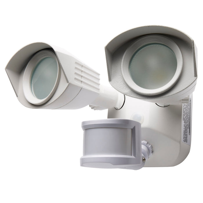 LED DUAL HEAD SECURITY LIGHT W/SENSOR - 4000K