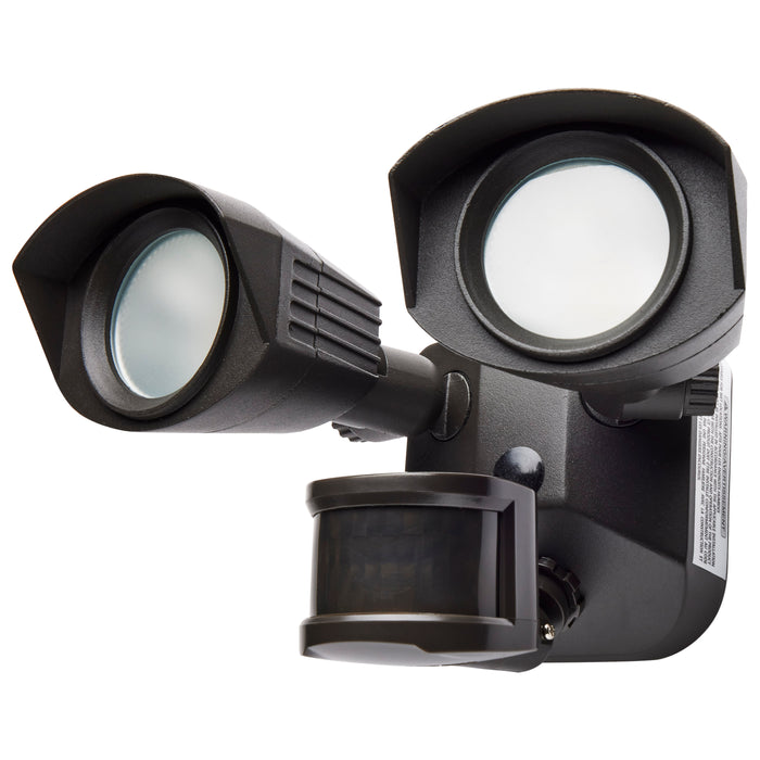 LED DUAL HEAD SECURITY LIGHT W/SENSOR - 4000K