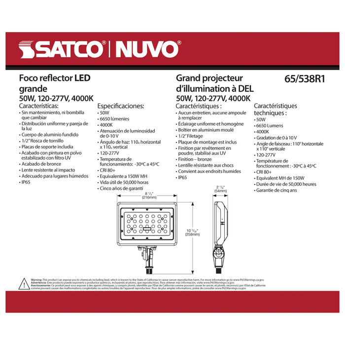 LED 50W MEDIUM FLOODLIGHT R1