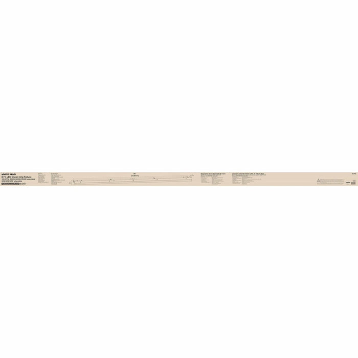 NUVO 8' LINEAR STRIP WHITE FINISH 65-702