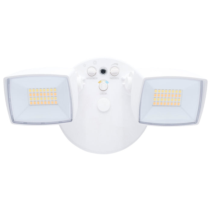 LED Security Light - Dual Head - Field Selectable