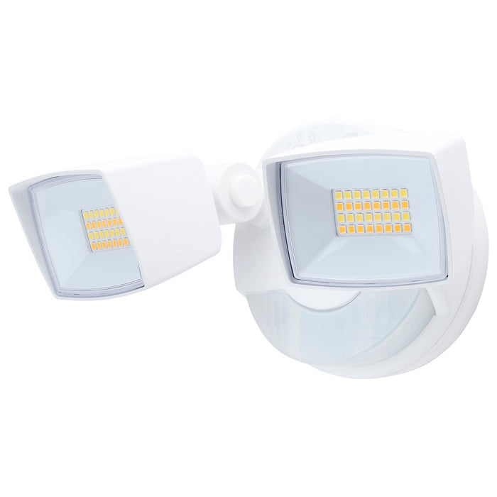 LED Security Light with Nightlight - PIR Sensor - Dual Head - Field Selectable