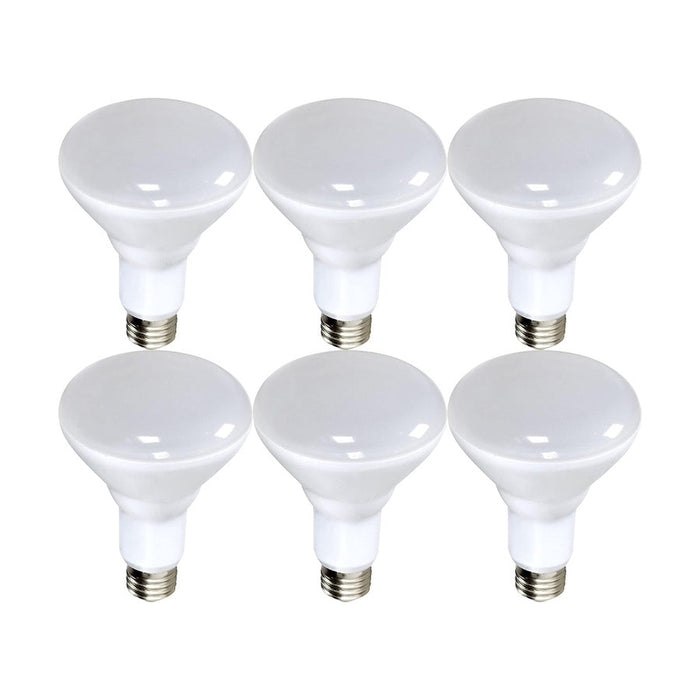 Satco 16.5 Watt - LED BR40 - 3000K - 103 deg. Beam Angle - Medium base - 120 Volt - Dimmable - 6 Pack S9639-6