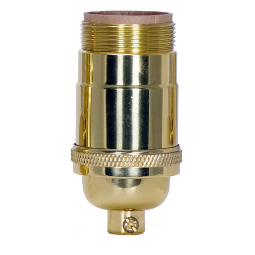 SATCO PL CAST BRASS 3WAY SKT 1/4 CAP 80-1050