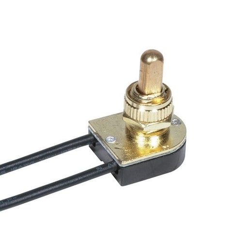 SATCO BRASS FINPUSH ON/OFF SWITCH 6" 80-1124