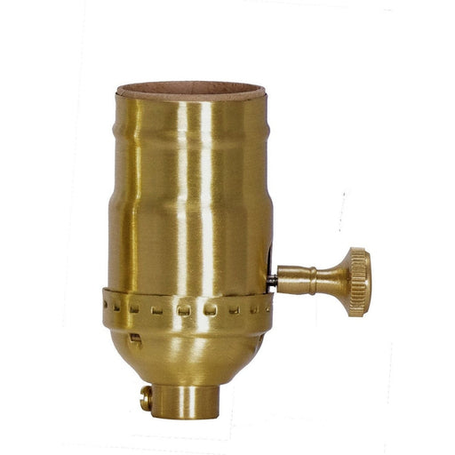 SATCO SATIN BRASS ON-OFF T/K 3 PIECE 80-1772