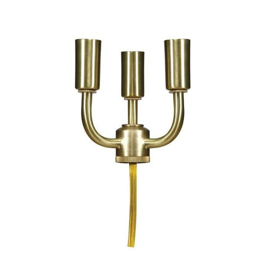 SATCO 3 LT SOLID BRASS CANDELABRA 80-1797