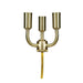 SATCO 3 LT SOLID BRASS CANDELABRA 80-1797