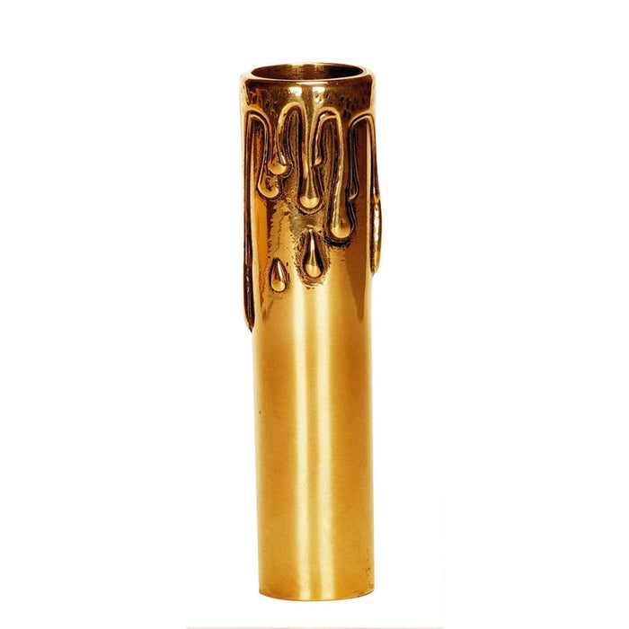 SATCO 4" POLISHED BRASS W/ ANT DRIP 80-2145