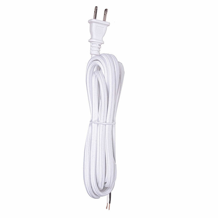 SATCO 10FT 18/2 SPT-2 WHT RAYON 105 80-2291