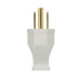 SATCO WHITE THERMOPLASTIC HD PLUG 80-2413