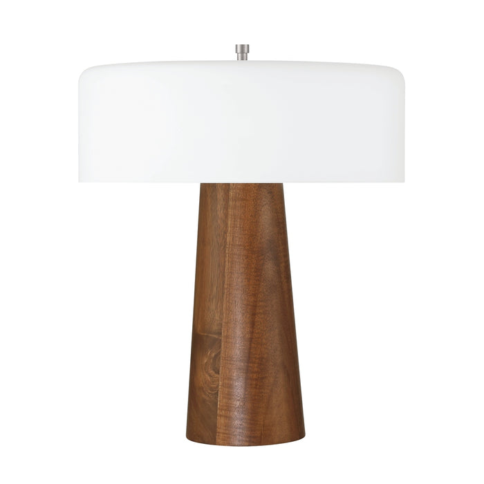 1 Light LED Table Lamp in Walnut