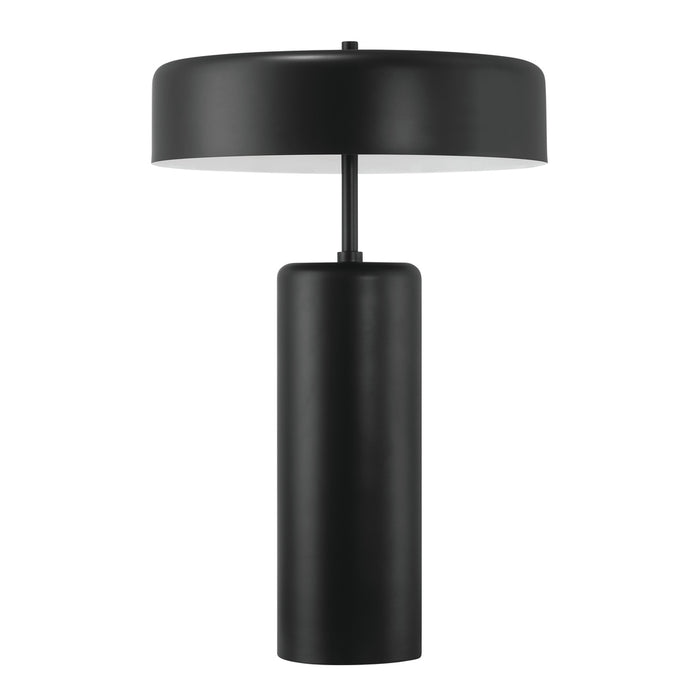 3 Light Table Lamp in Flat Black