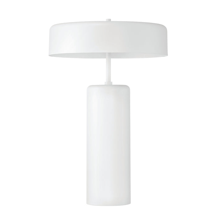 3 Light Table Lamp in White