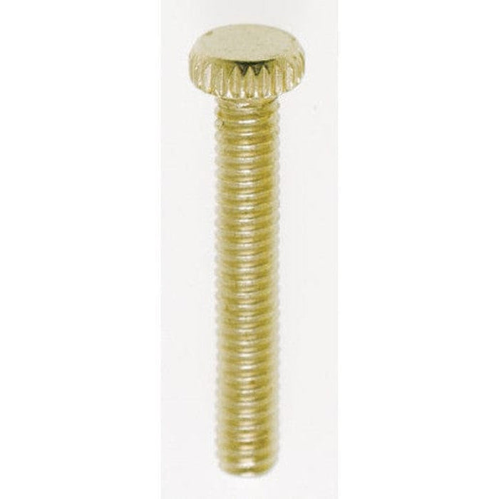 SATCO 1"KNURLED 8/32 BR PLTD SCREW 90-031