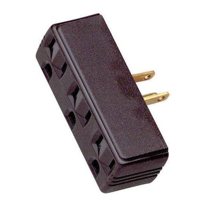 SATCO SINGLE TO TRIPLE ADAPTER-BROWN 90-1117