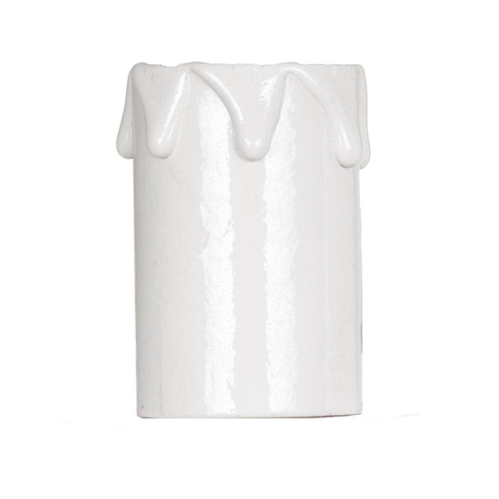 SATCO 2" MED WHT DRIP CANDLE COVER 90-1246