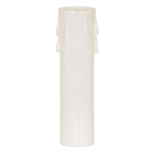 SATCO 3" MED WHITE DRIP CANDLE COVER 90-1248