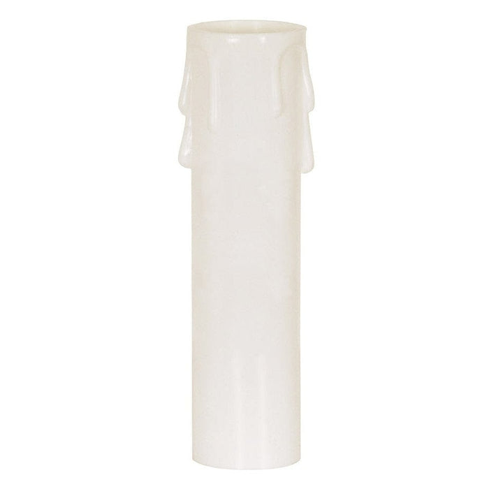 SATCO 3" MED WHITE DRIP CANDLE COVER 90-1248