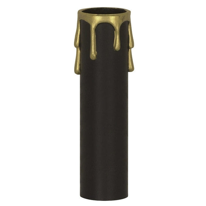 SATCO 2" ED. CANDEL COVER BLK/GOLD D 90-1513