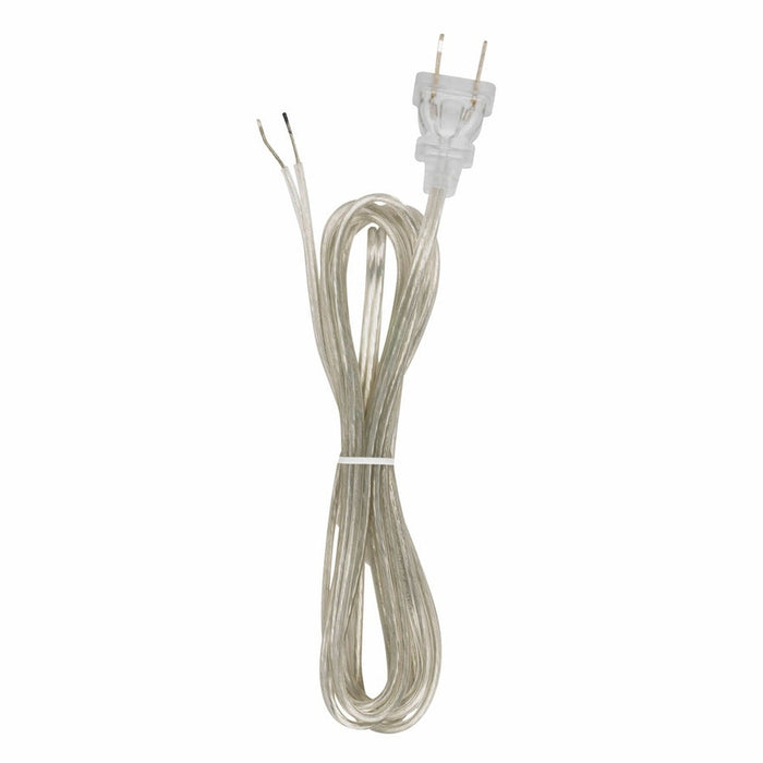 SATCO 8' CLEAR SILVER CORD SET SPT-1 90-1527