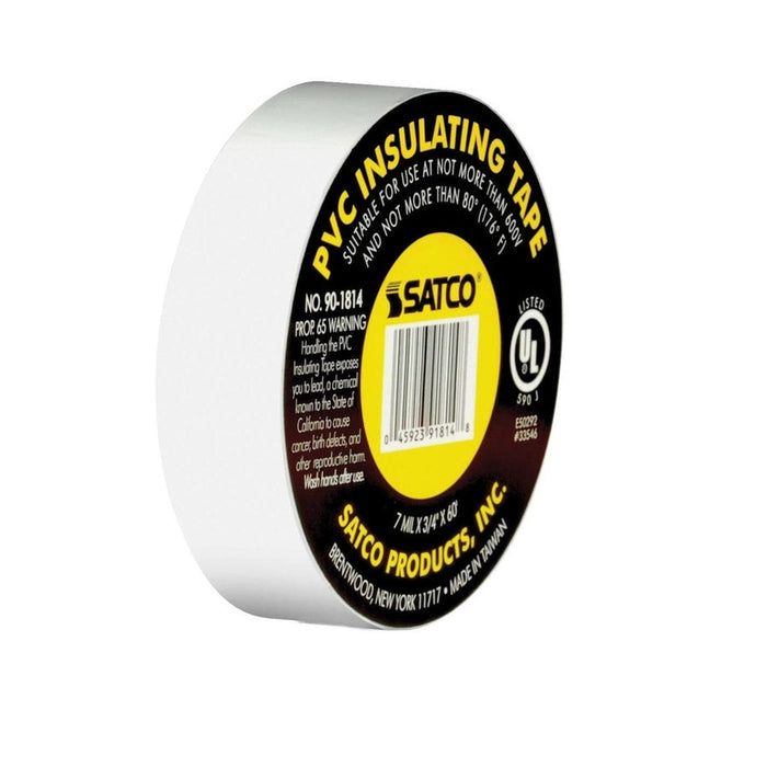 SATCO WHITE ELEC TAPE 60 FT. 3/4" 90-1814