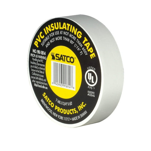 SATCO WHITE ELEC TAPE 60 FT. 3/4" 90-1814