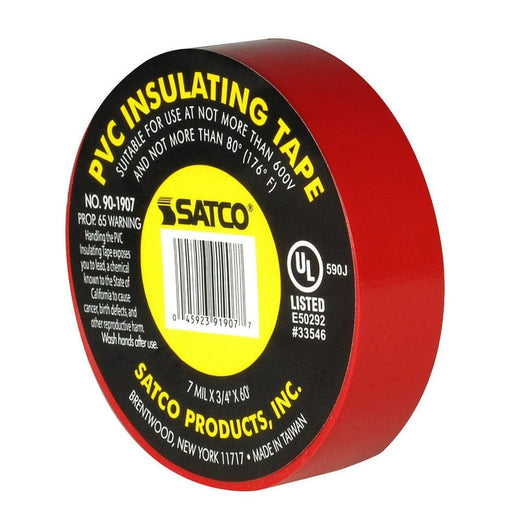 SATCO RED ELEC TAPE 60 FT. 3/4" 90-1907