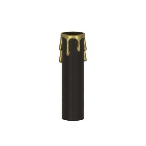 SATCO 3" BLCK/GOLD DRIP STD. CANDLE 90-368