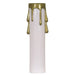 SATCO 4" WHT/GOLD DRIP CAND CANDLE 90-372