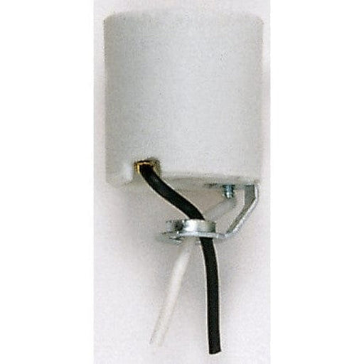 SATCO WHT PORCELAIN SOCKET W/HICKEY 90-760