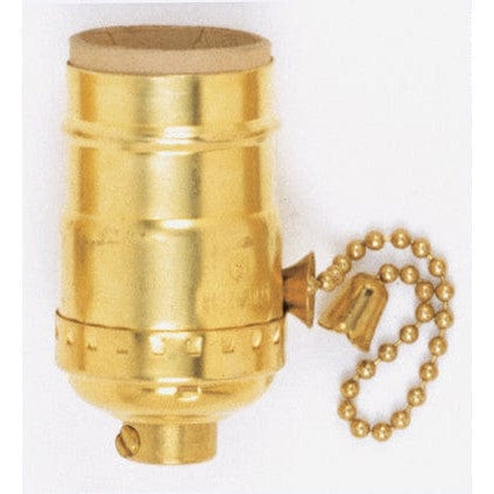 SATCO BRASS PULL CHAIN SOCKET 90-869