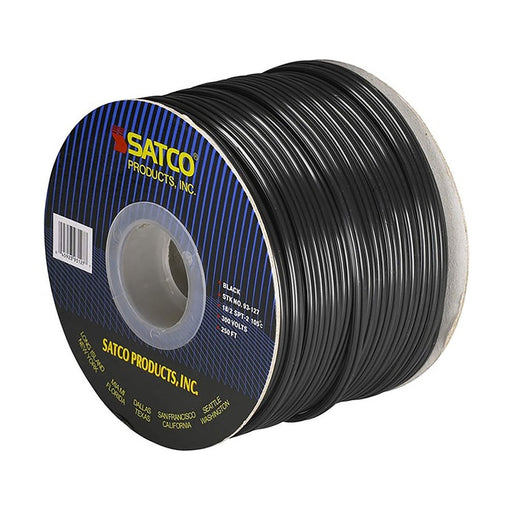 SATCO 250' SPOOL 18/2-SPT2 105 BLACK 93-127