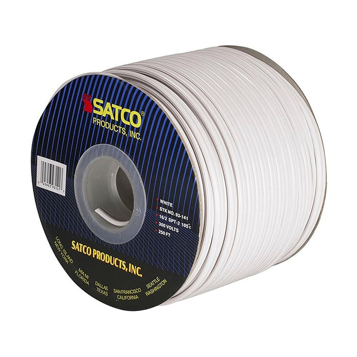 SATCO 16/2 SPT2 250'SPOOL WHITE 93-141