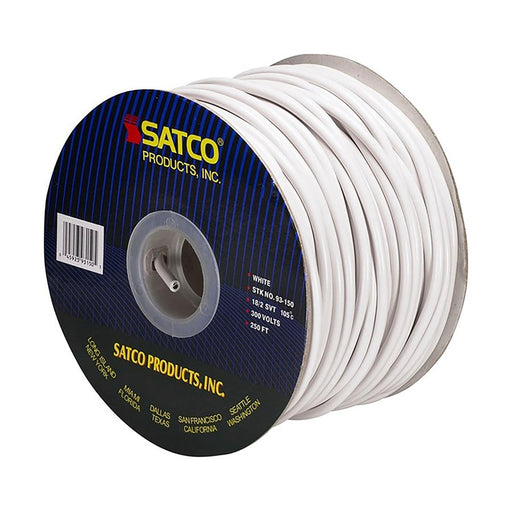 SATCO 18/2 SVT WHITE PLASTIC 250'SPO 93-150